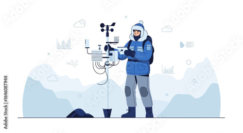Climate change monitoring in remote areas with automated weather stations shows vulnerability