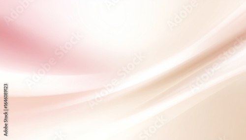 Abstract Beige And Pink Gradient Background With Gentle Flowing Motion Overlay