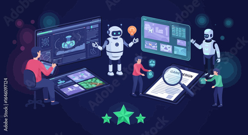 Collaborative game development process involving humans and ai for creating innovative games