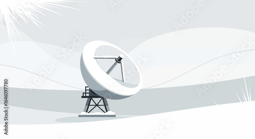 Distant Signals Satellite Exploring Remote Landscapes Communication Future Technologies
