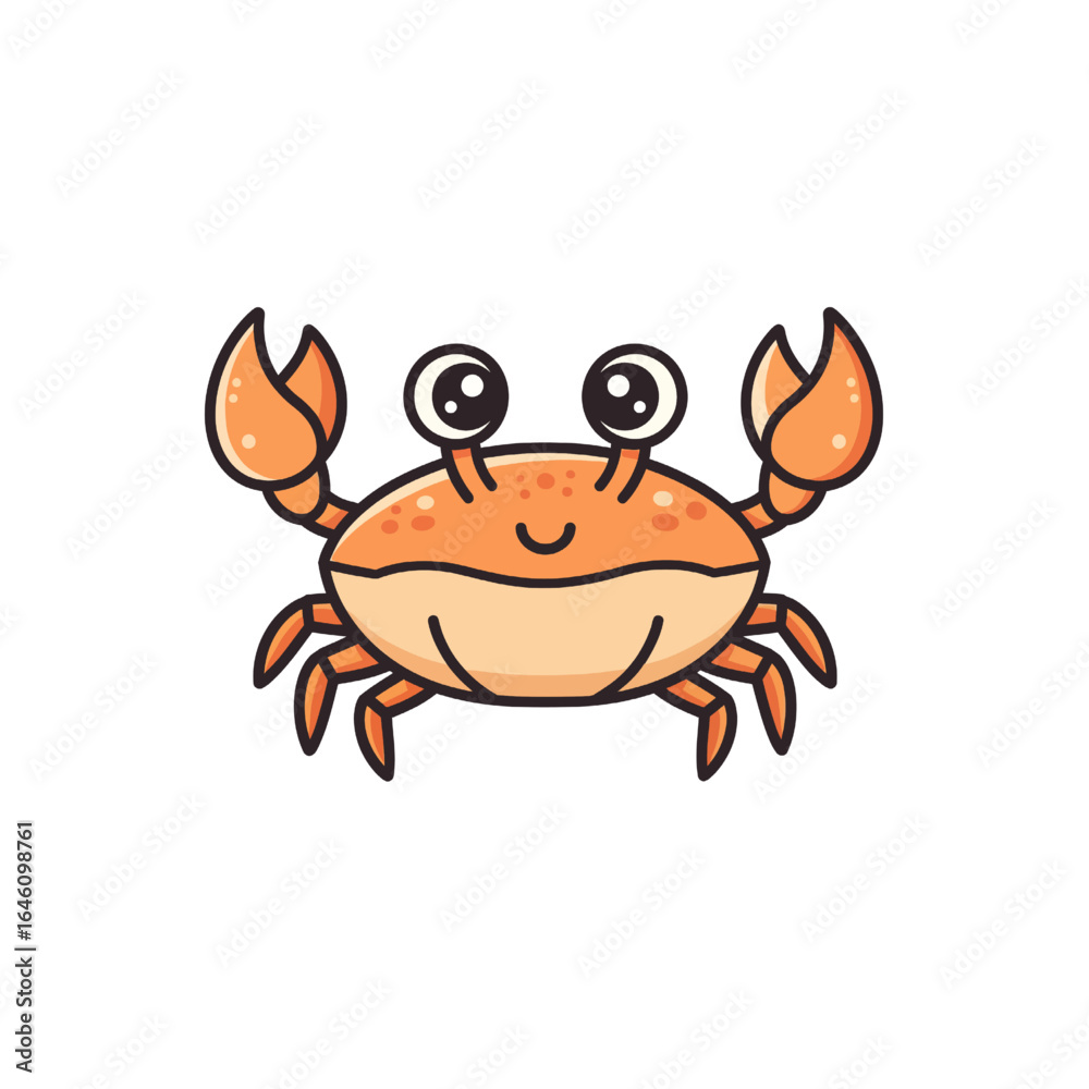 Fototapeta premium Cute Crab Design Very Coo 