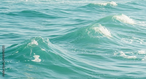 Ocean waves turquoise water background sea surface ripple nature summer vacation travel destination view background
