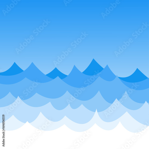 Underwater banner bubbles. Save World oceans day. 