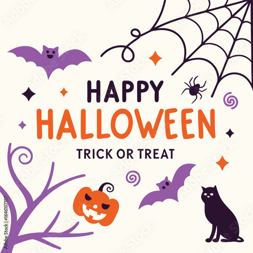 happy halloween trick or treat