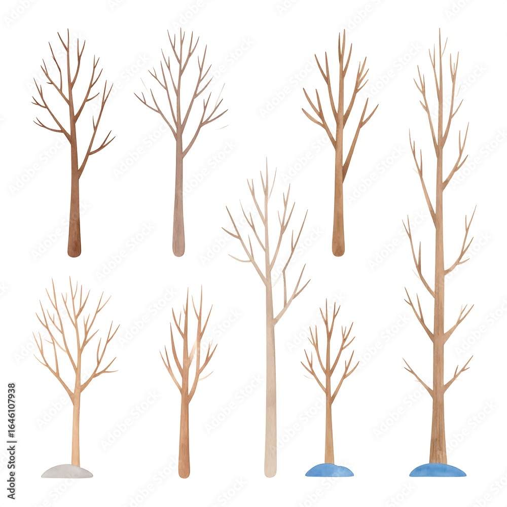 Obraz premium Simple bare trees