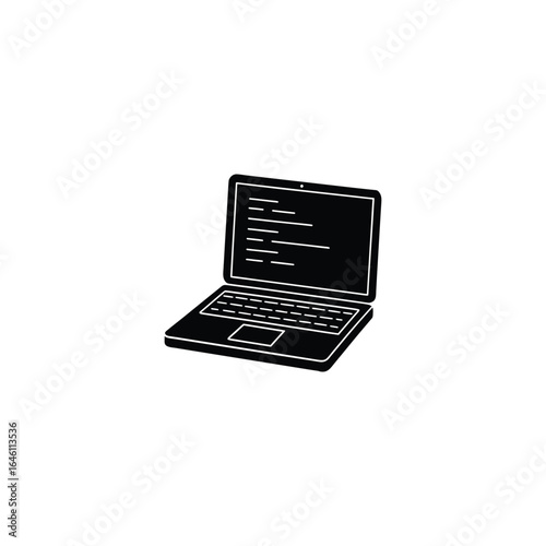 laptop isolated on white