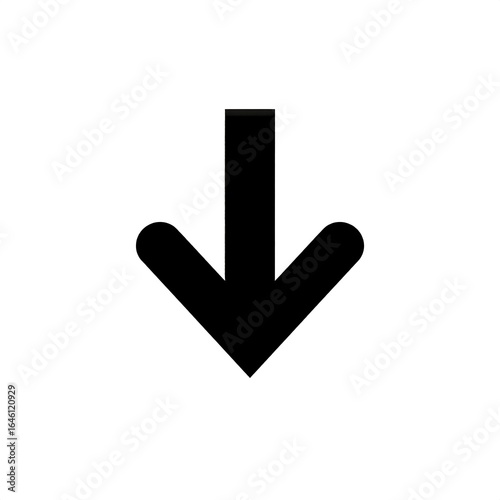 Simple black downward arrow (1)