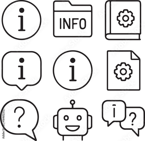 Information and assistance icons help support