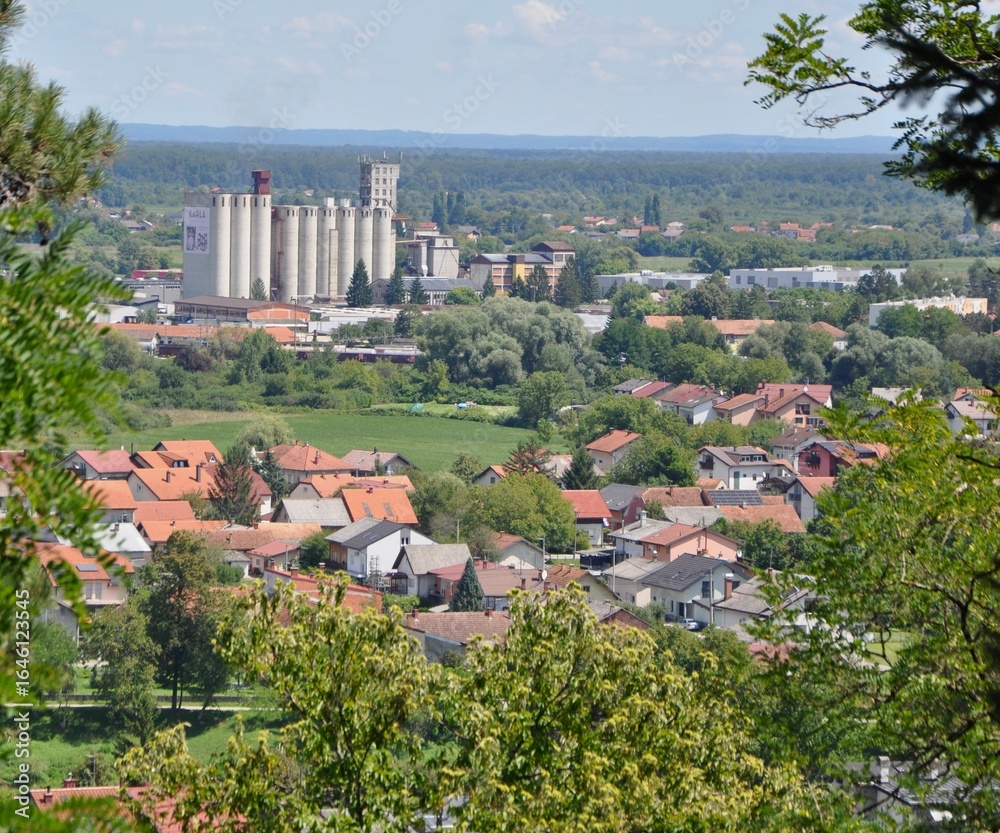 Fototapeta premium Karlovac is a city in central Croatia. In the 2021 census, its population was 49,377.The city was named after its founder, Charles II, Archduke of Austria.It is the administrative centre of country