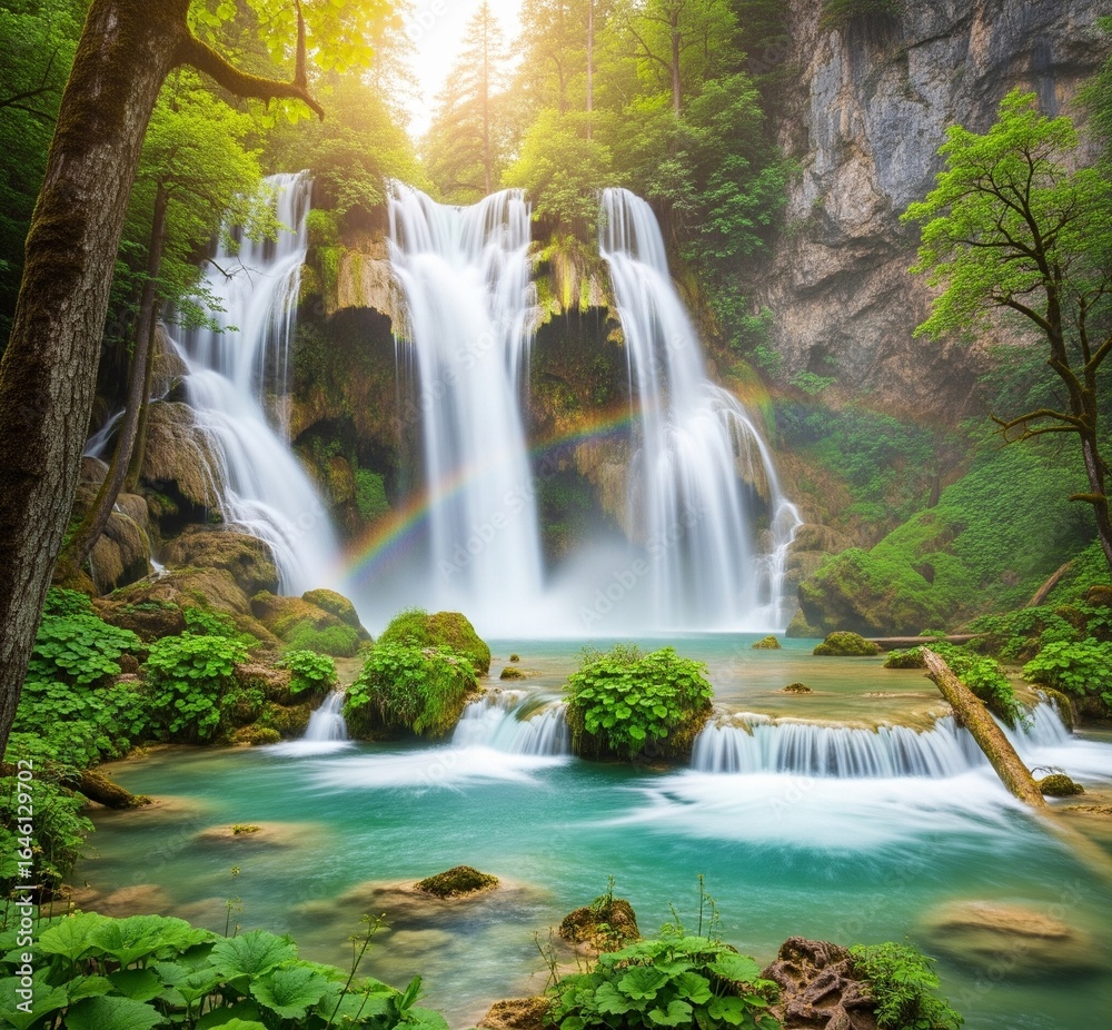 Fototapeta premium waterfall in the forest