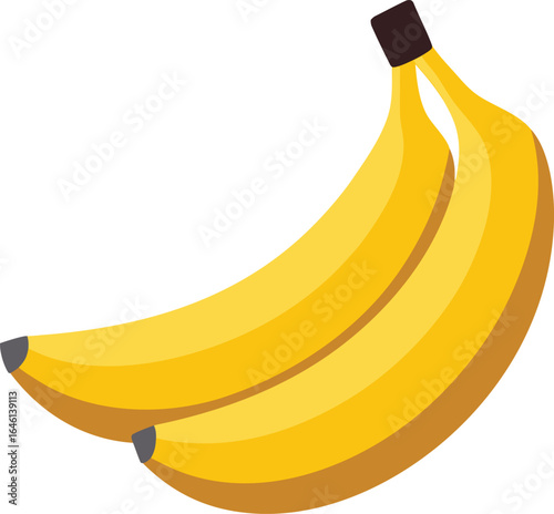 yellow banana isolated