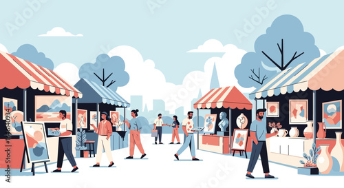 Local Artists Showcasing Their Talents at the Open Air Fair Event