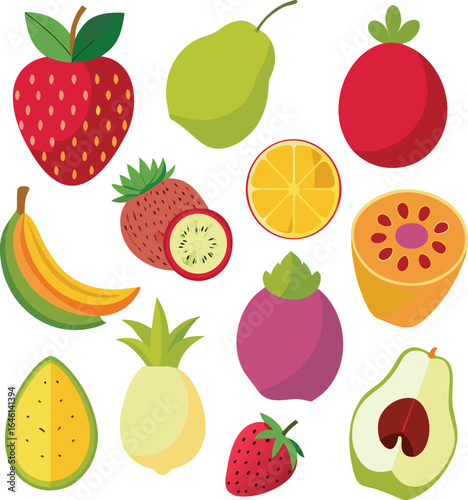 set of fruits