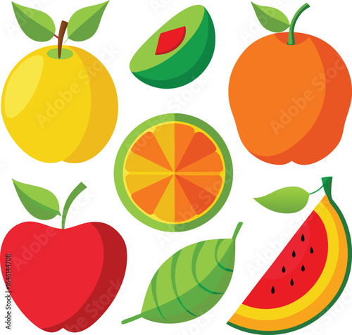 set of fruits