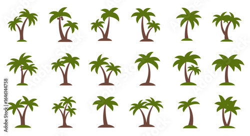 set of green plants