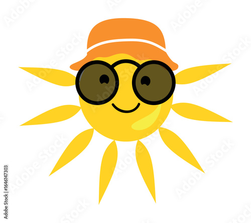 Set sun and moon designs collection