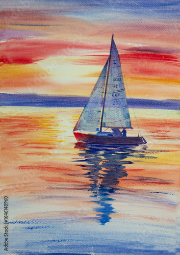sailboat at sea