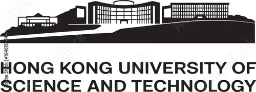 Photography Hong Kong University of Science and Technology Silhouette Logo Emblem Icon Vecto