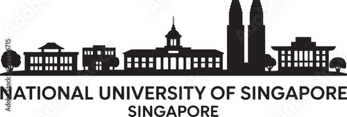 National University of Singapore Skyline Silhouette A Symbol of Academic Excellence