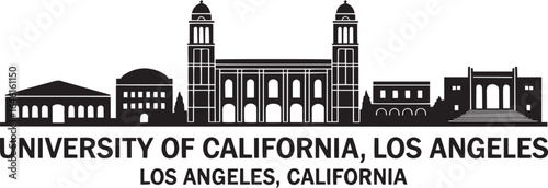 University of California Los Angeles UCLA Skyline Silhouette Landmark Architecture