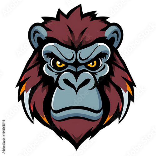 Wallpaper Mural King Kong head, King Kong head logo, multi-colored to make it more visible and attractive, close-up, transparent background Torontodigital.ca