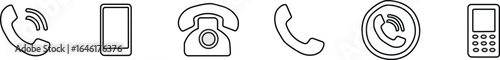 Phone icon set.Phone call.Icon for design.Easily editable,Cell phone pictogram.Vector illustration,Phone icon set. telephone symbol, Phone Solid Icon.Design is Suitable for Mobile App,