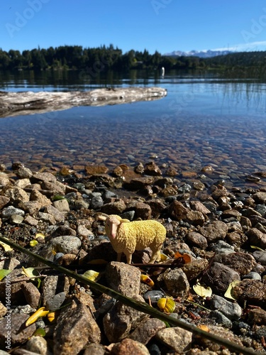 beautiful scenic views, landscapes, mountains and lakes in Bariloche, Rio Negro, Patagonia Argentina