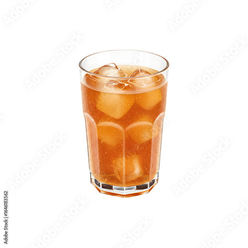 Wallpaper Mural Glass of iced tea with lemon slice for refreshing summer drink themes Torontodigital.ca