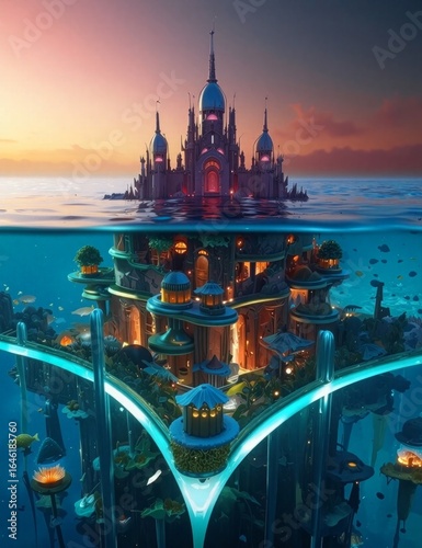 A mesmerizing double exposure aerial photograph an