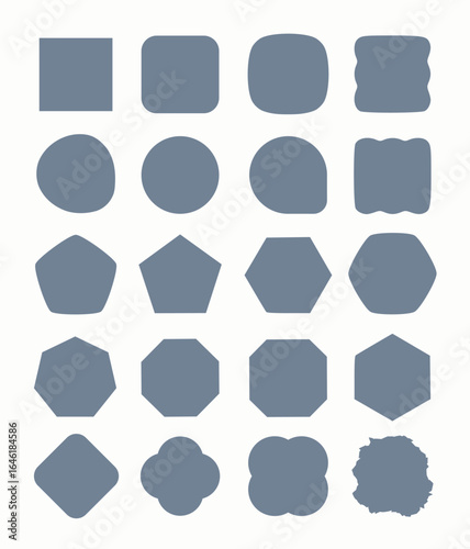 phone app icon shapes geometric vector frames