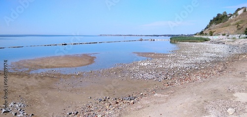 view from the beach Azov sea