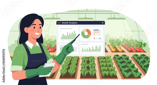 Greenhouse Data Analysis for Crop Yield Optimization Visual Representation