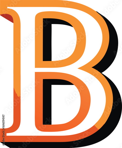 A glossy orange 3D letter 'A' icon, part of a shiny alphabet set, rests on a black background for web and business design