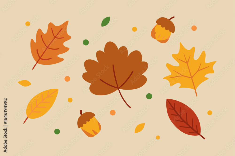Obraz premium autumn leaves background