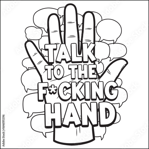 Bold and easy swear word coloring pages for adults.