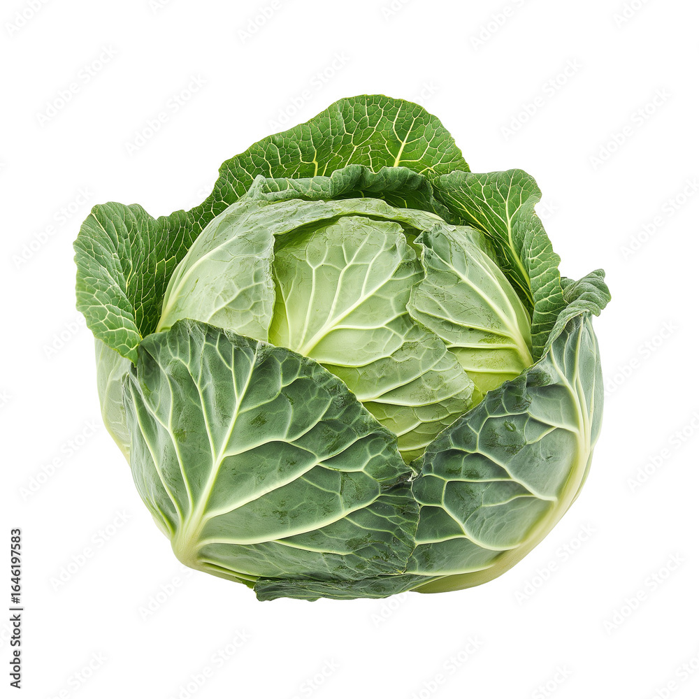 Fototapeta premium Cabbage Vegetable on isolated PNG