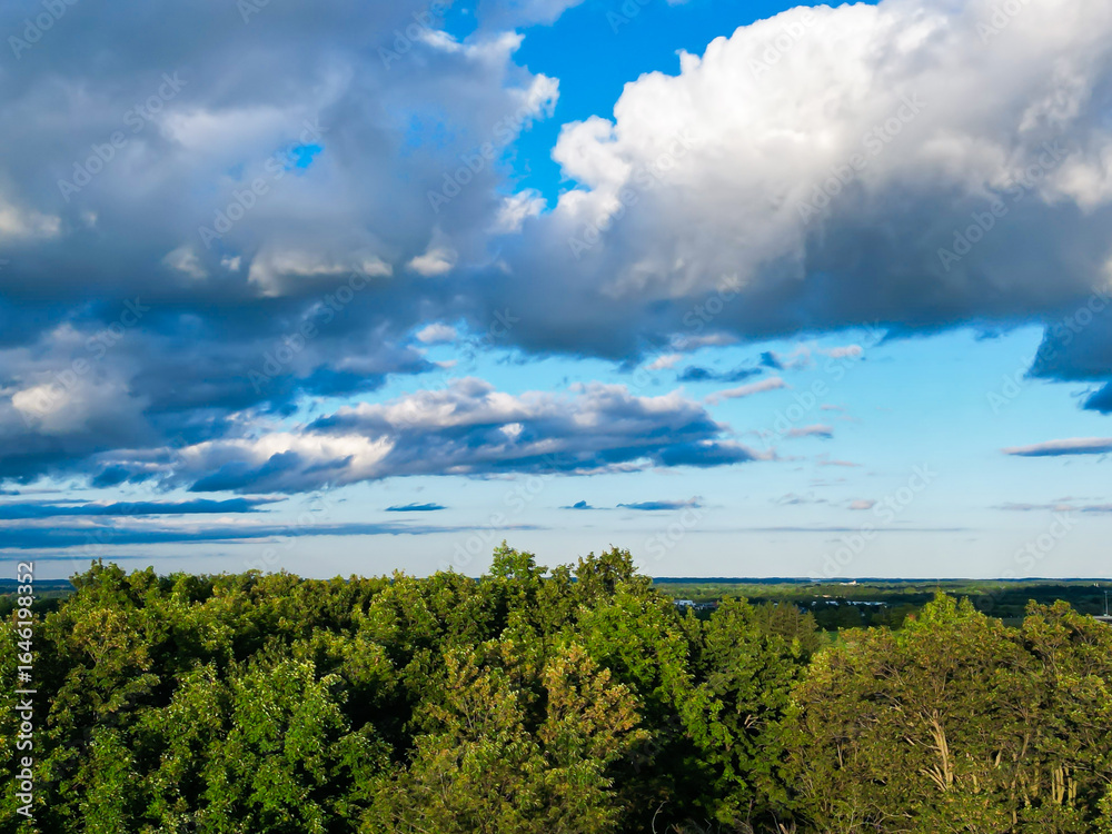 Fototapeta premium landscape with clouds and sky