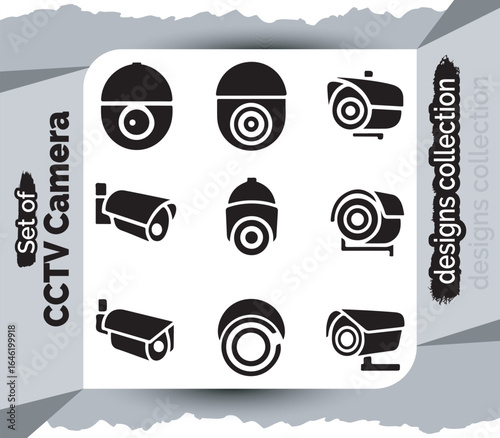 CCTV Camera Collection Visuals Surveillance and Security System Designs for Modern Monitoring and Safety Applications