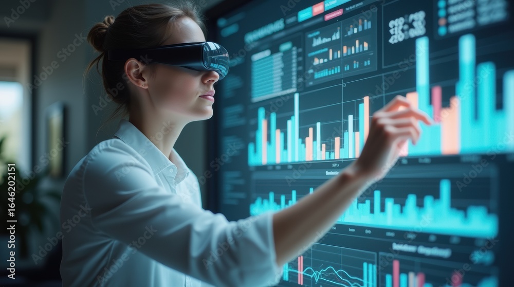 Augmented Reality Business Meeting with Holographic Data
Augmented Reality Business Meeting with Holographic Data