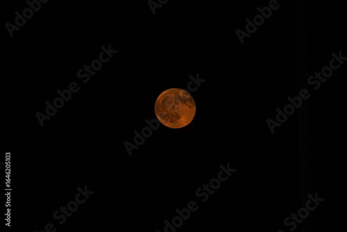 Orange moon over Bowman Gray Stadium