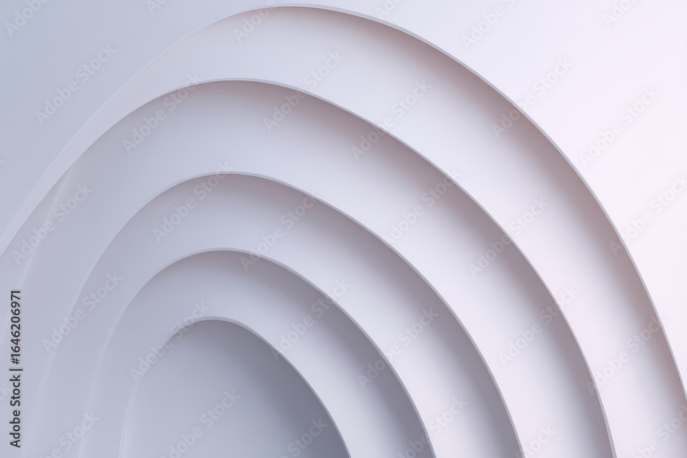 Naklejka premium delicate wavy lines gracefully swirl across pristine background creating captivating visual