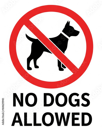 no dogs sign