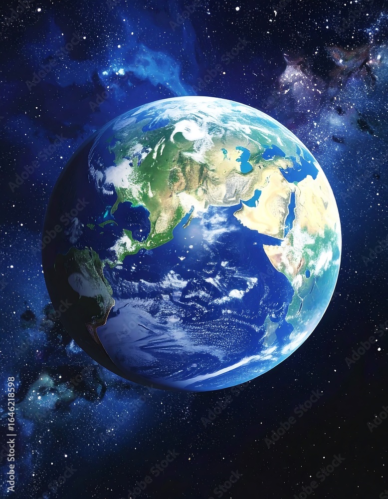 Naklejka premium Earth in space