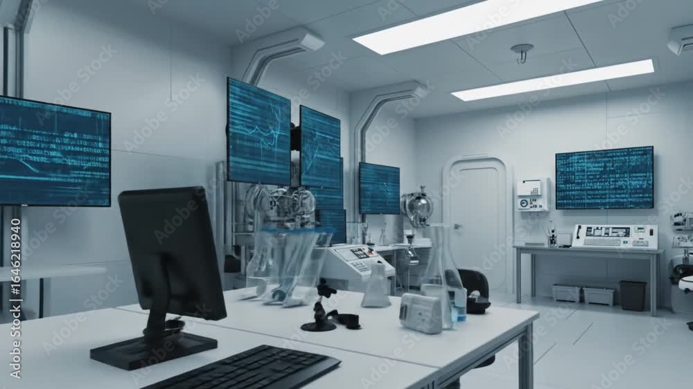 Futuristic Science Lab: Advanced Research Facility Futuristic Science Lab: Advanced Research Facility