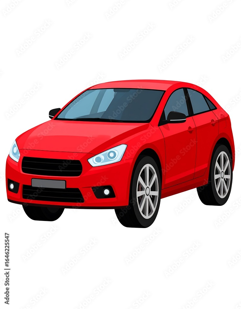 Red car front view (1) Red car front view (1)