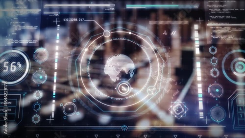 Wallpaper Mural Artificial intelligence processing global data flow in futuristic digital space Torontodigital.ca