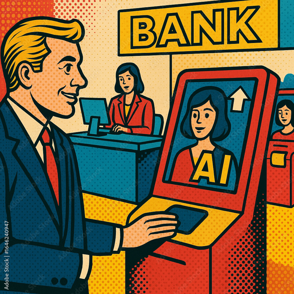 Obraz premium Using Ai for Business related tasks.