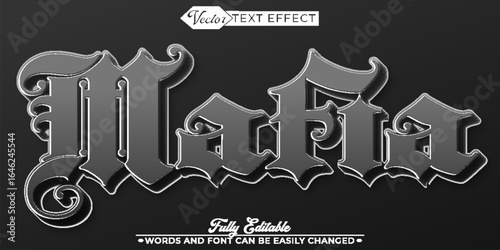  Mafia Boss Vector Fully Editable Smart Object Text Effect
