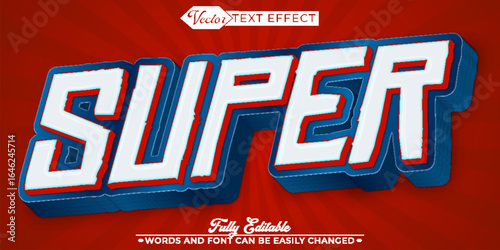  Super Power Hero Vector Fully Editable Smart Object Text Effect