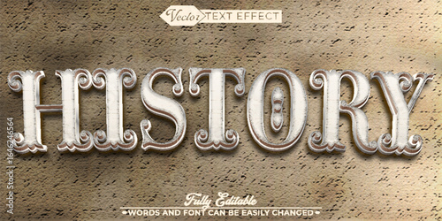  Ancient Historical Legend Vector Fully Editable Smart Object Text Effect